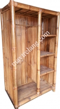 Tủ tre treo quần áo không cánh